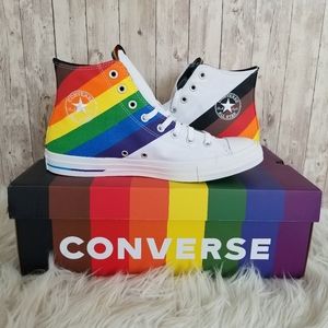 Chuck Taylor All Star High Top Pride Sneaker.